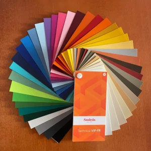 Catálogo de colores del tejido para toldos pvc Ignifugo vip-fr